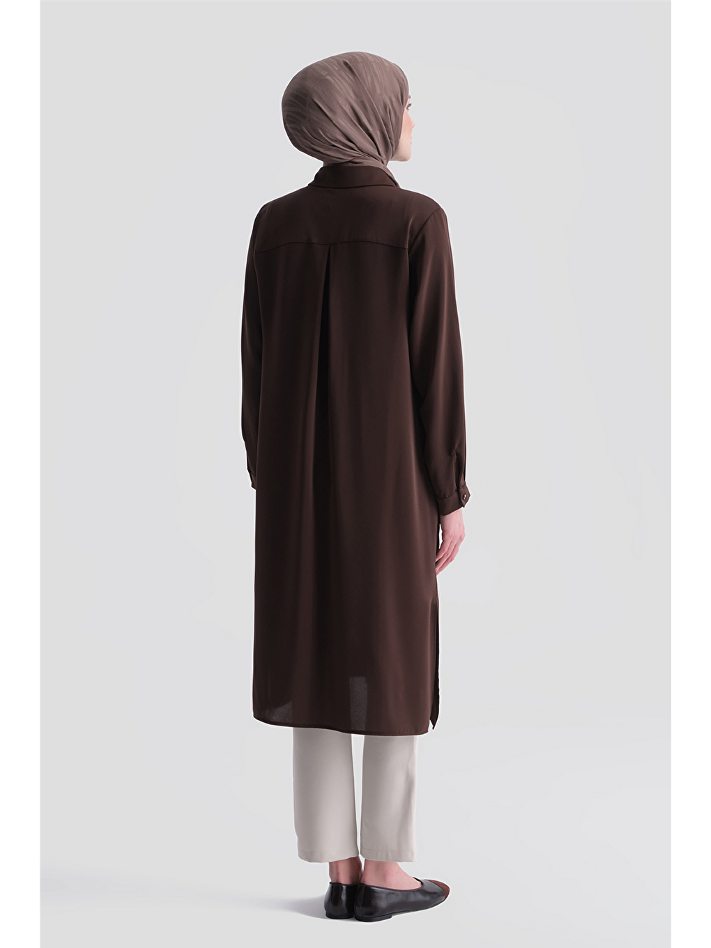 Kahverengi A Logolu Tunik Acı Kahve-5