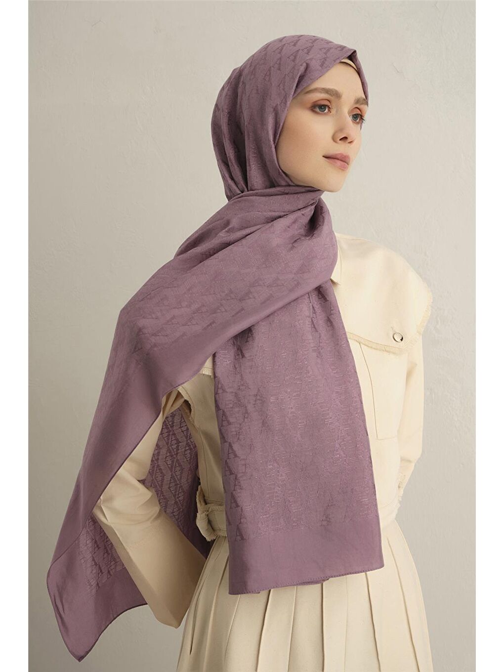 Mor Pamora Aa Monogram Şal 3 42-2