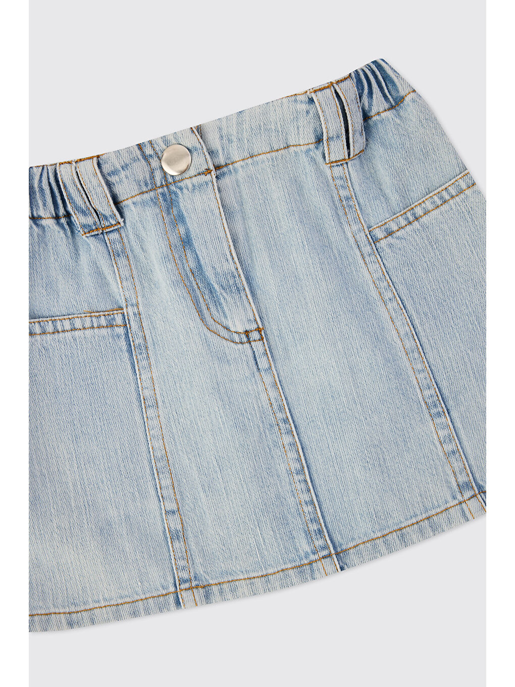 Kız Bebek Mavi Jean Etek-2