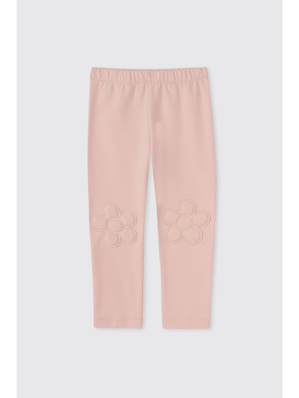 Kız Bebek Çiçek Aplikeli Pembe Tayt