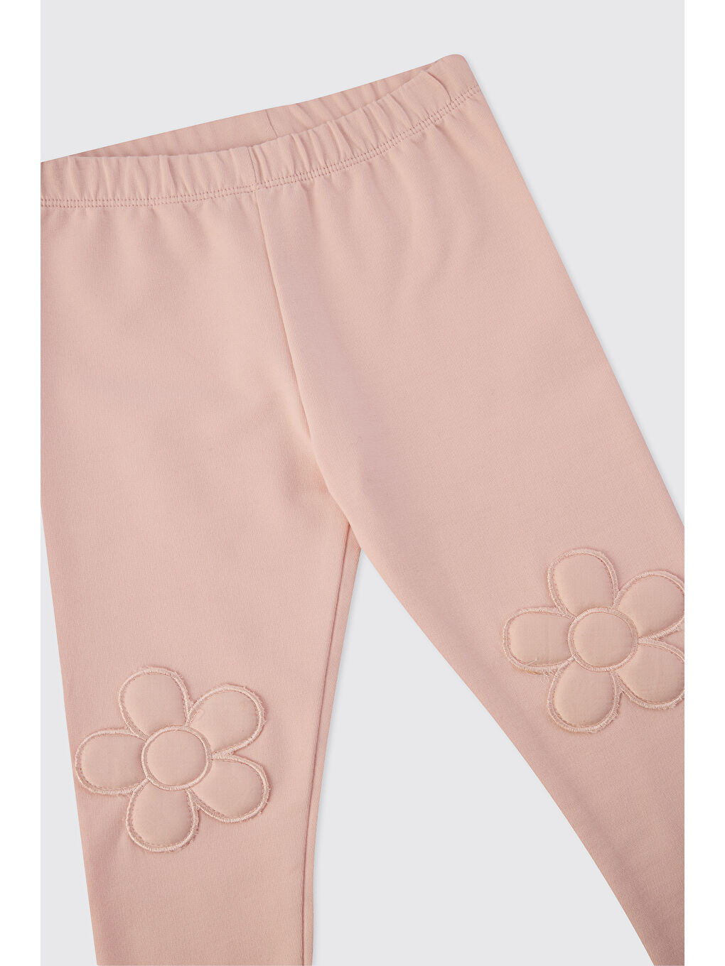 Kız Bebek Çiçek Aplikeli Pembe Tayt-2