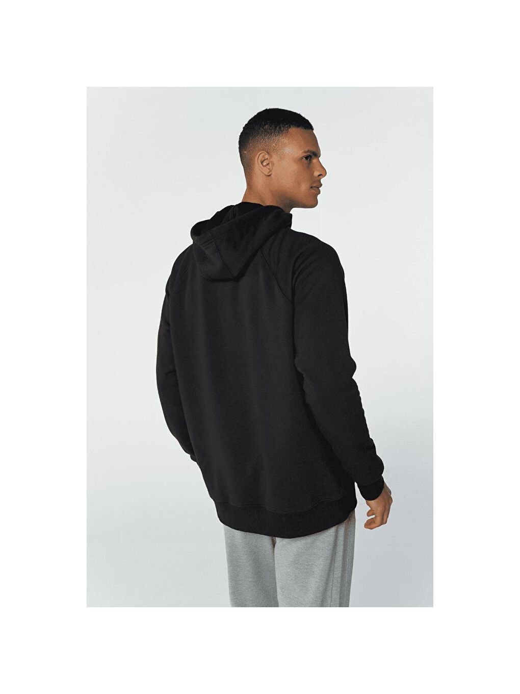 Hummel Siyah Johns Oversize Erkek Siyah Kapüşonlu Sweatshirt - 4