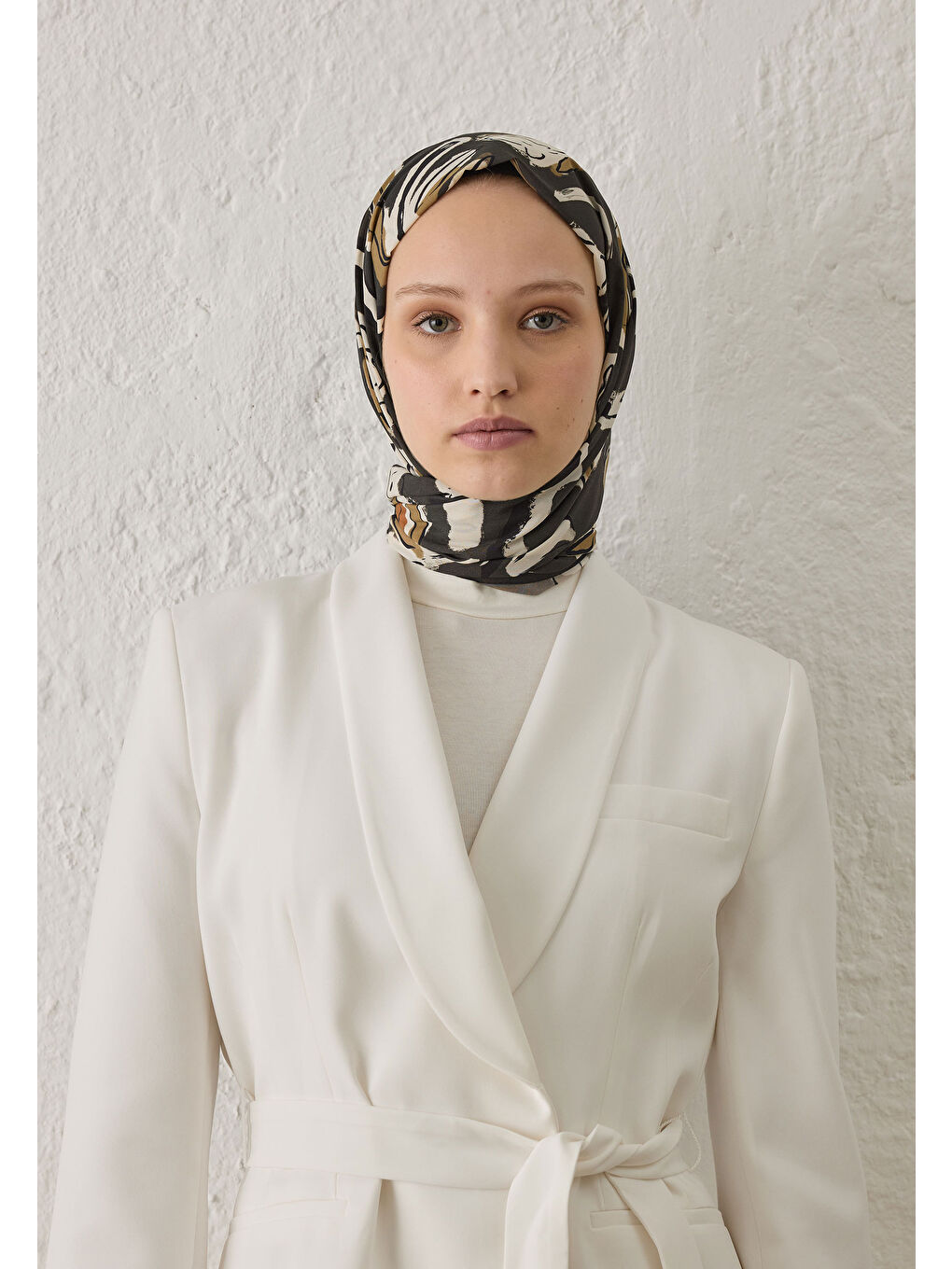 Aspen Desen Şal Antrasit-2