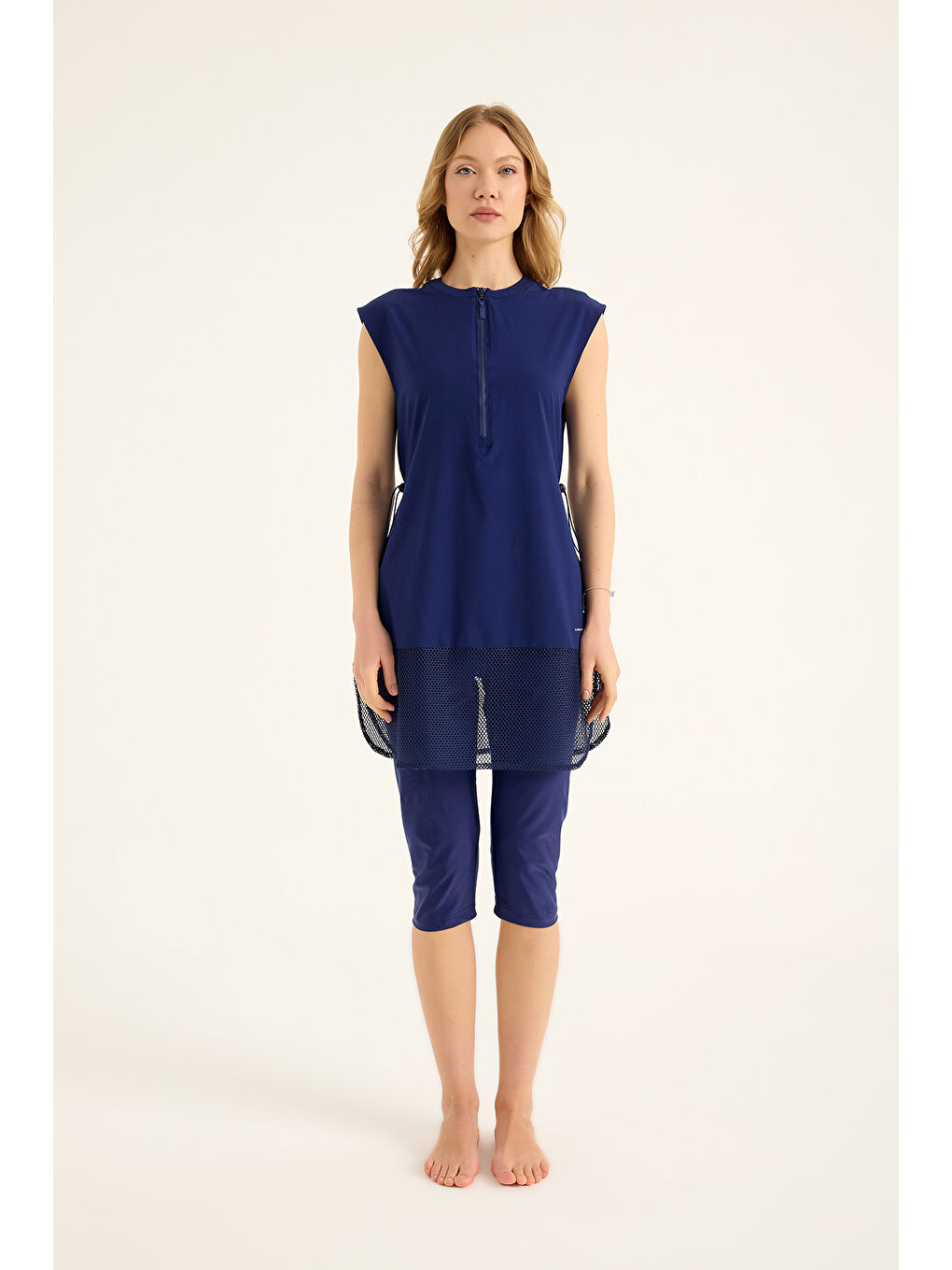 Lacivert Yarı Kapalı Mayo H2507-2-4