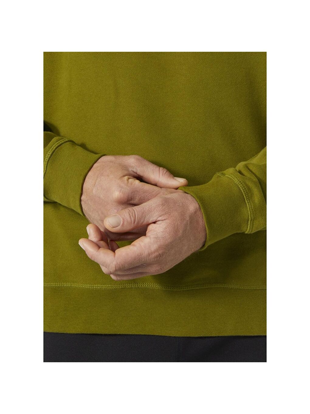 HH Logo Crew Erkek Yeşil Bisiklet Yaka Sweatshirt-3