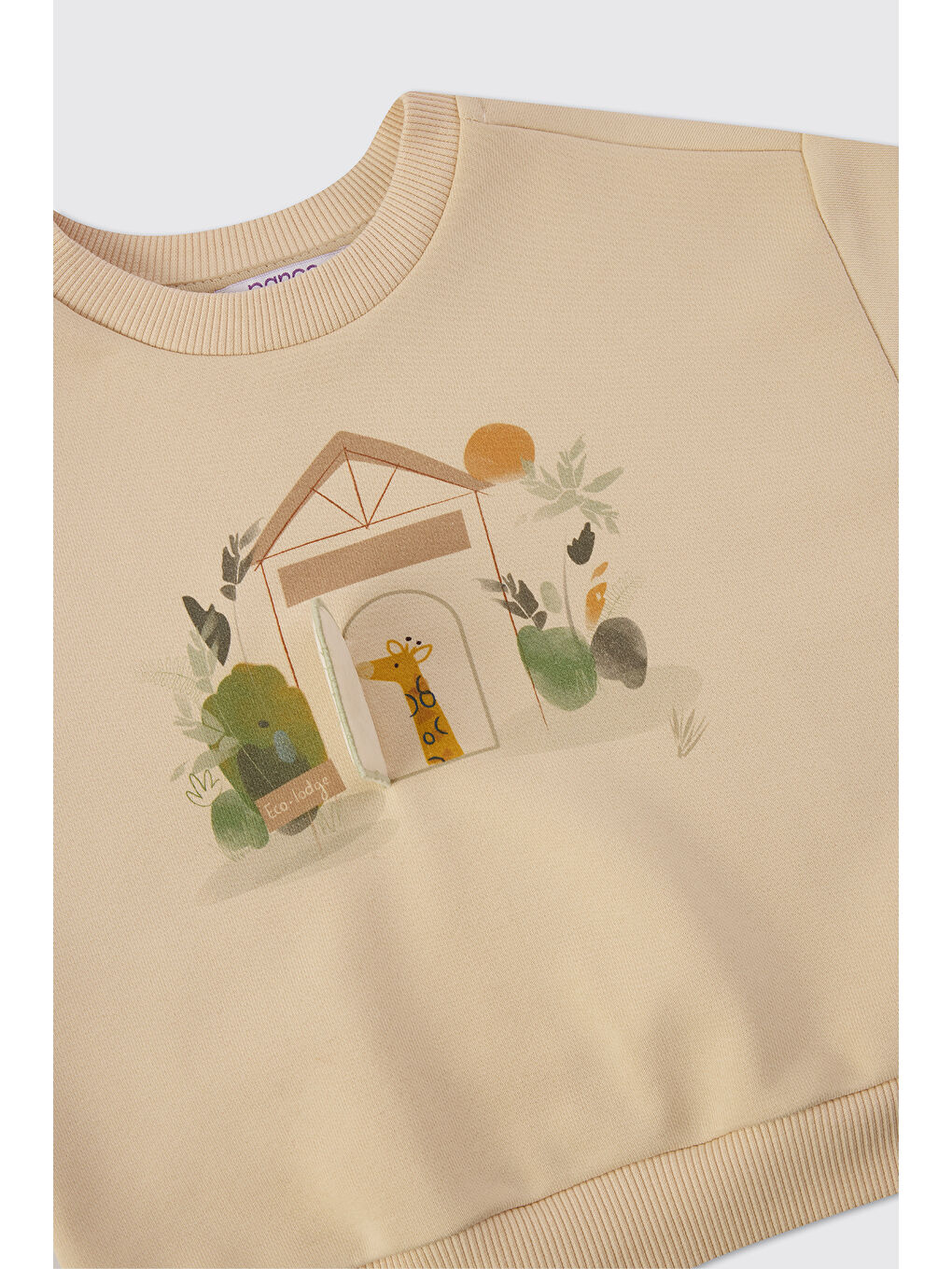 Erkek Bebek Baskılı Açık Yeşil Sweatshirt-2