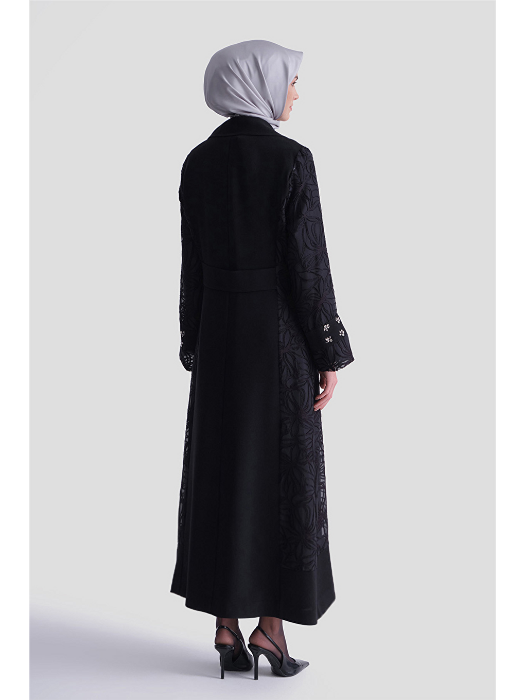 Dantel Detaylı Takım Siyah-7