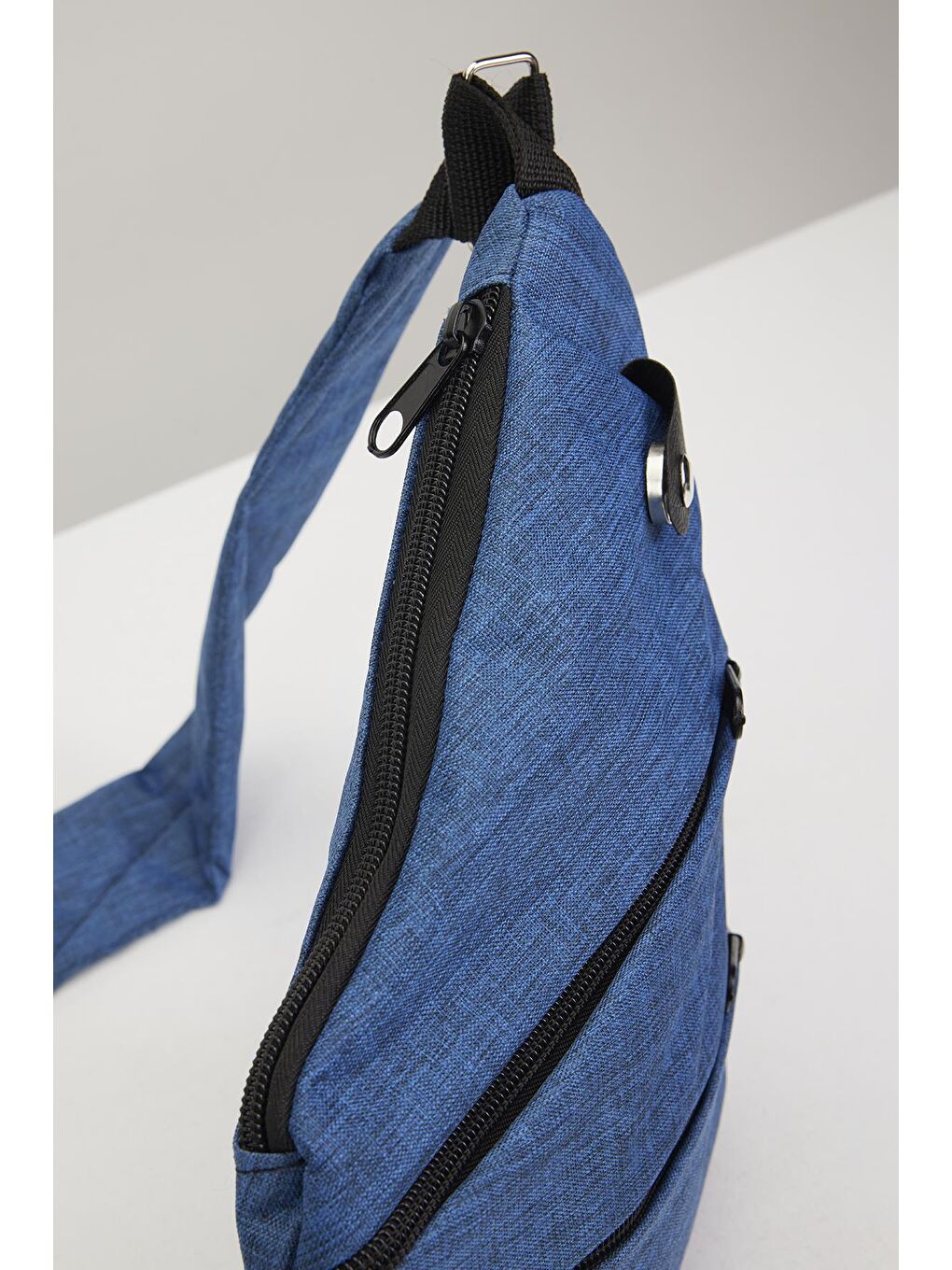 Unisex Ayarlanabilir Çapraz Askılı Lacivert Omuz Çantası-3