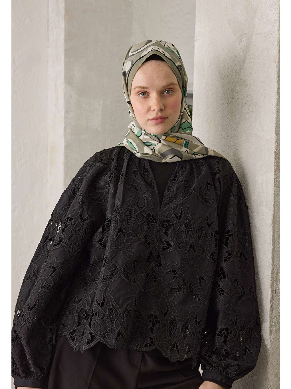 Aspen Desen Şal Naturel Bej-1