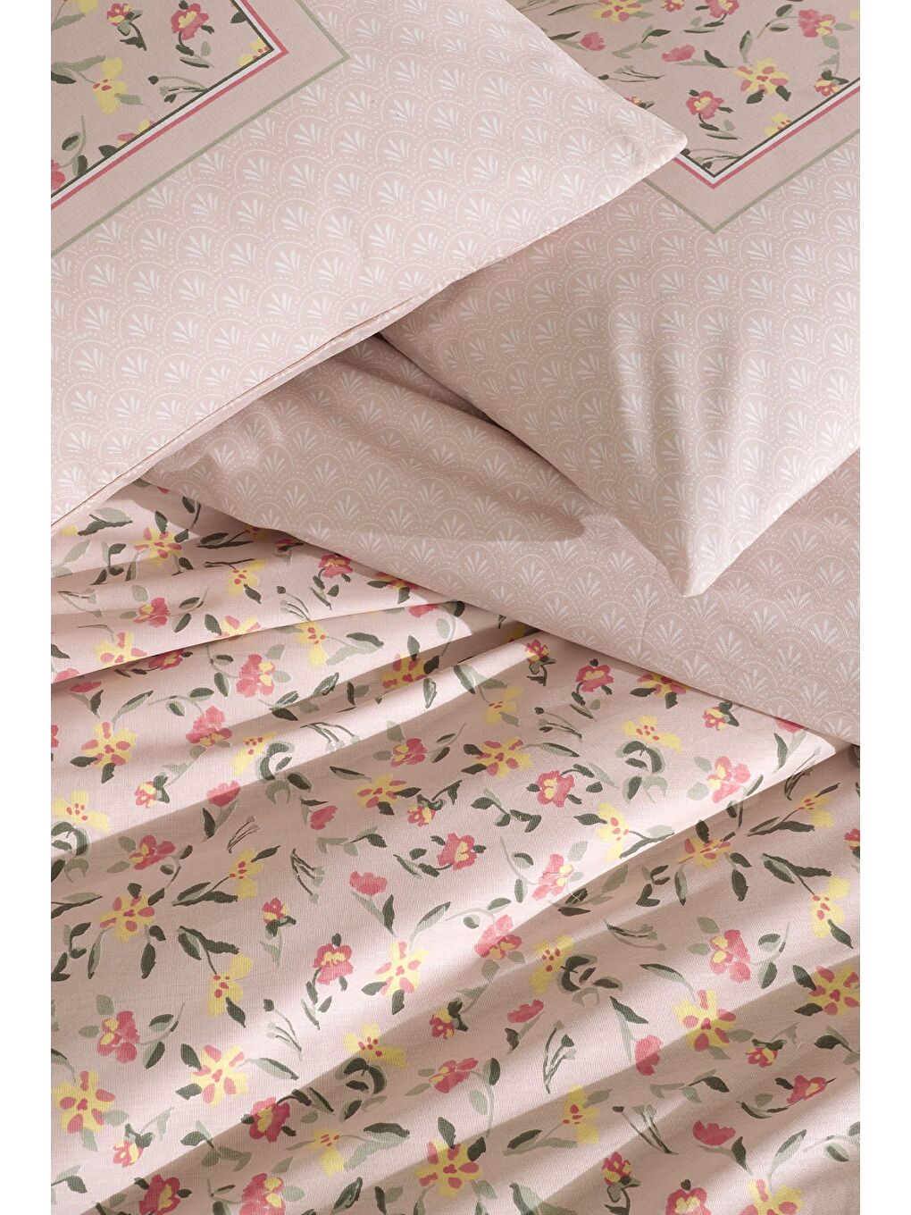 Pembe Angel Nevresim Takımı Çift Kişilik (200x220 cm) Somon-4