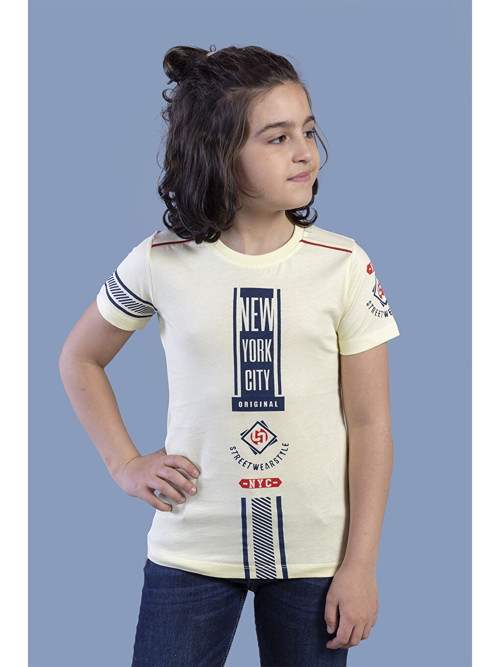 Toontoykids Sarı Erkek Çocuk T-Shirt New York Cıty Baskı