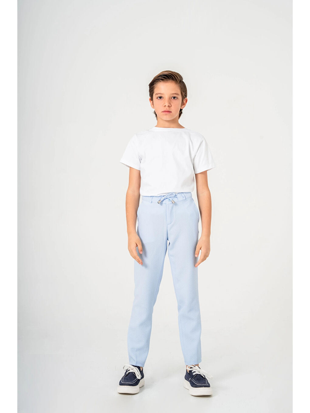 Turkuaz Tişörtlü Ceketli Takım Elbise 4027-1