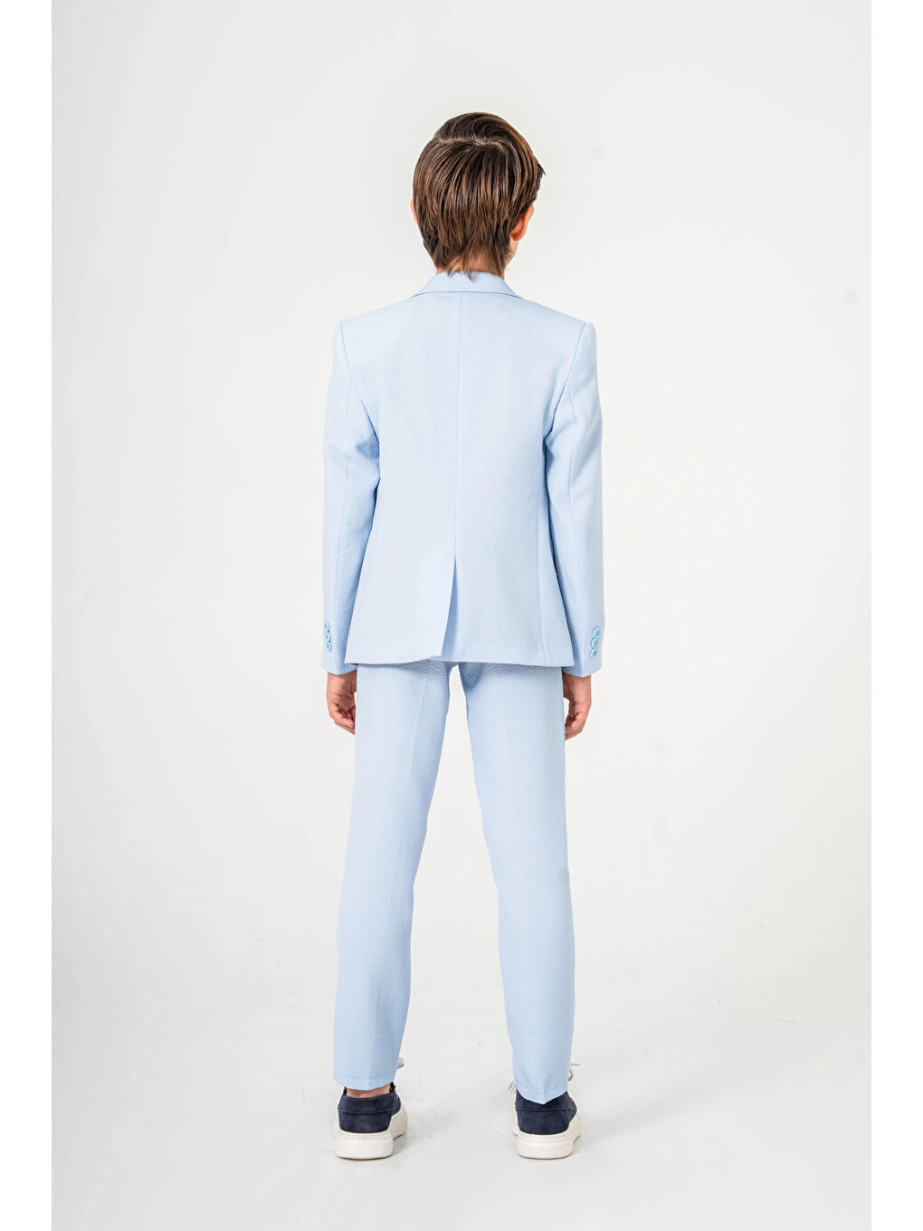 Turkuaz Tişörtlü Ceketli Takım Elbise 4027-2