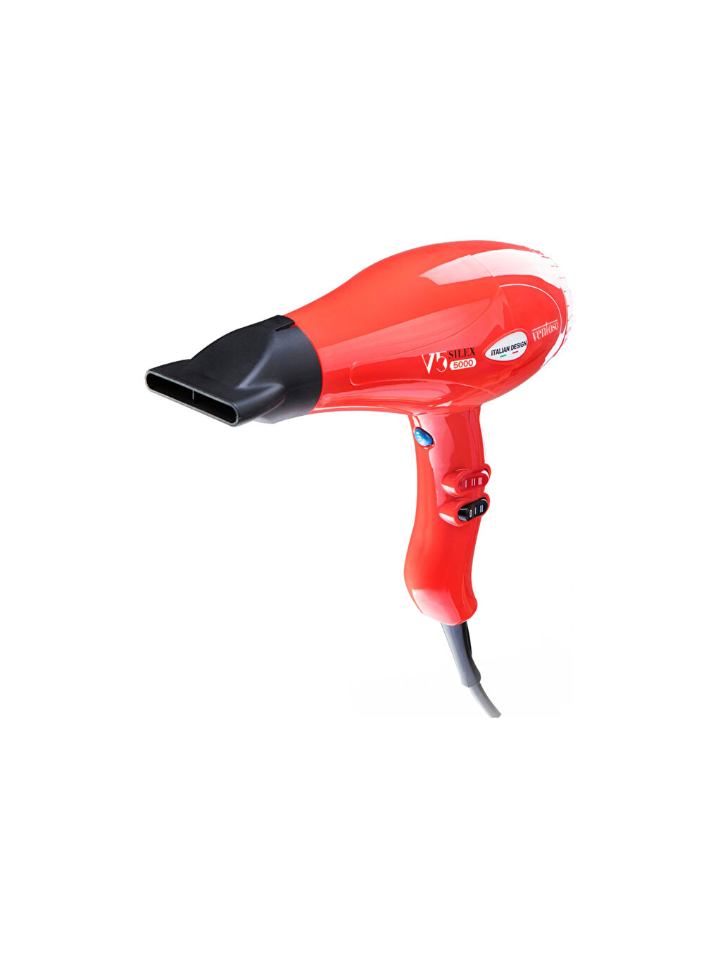 V5 Silex5000 Profesyonel Fırçalı Saç Kurutma ve Fön Makinesi - Kırmızı - 2500 Watt-2