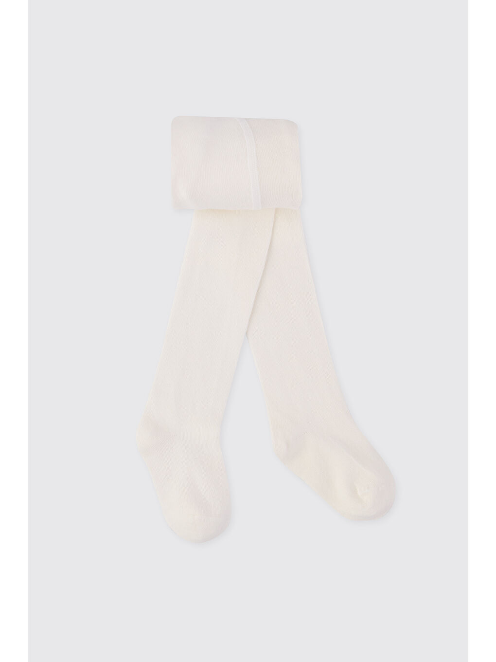 Kız Bebek Pamuklu Ekru Külotlu Çorap