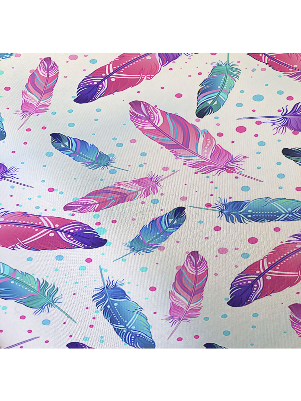 Karışık Yaprak Desen Baskılı Çift Kişilik 200x220 cm 2 Adet 50x70 cm Nevresim Takımı - Renkli-1