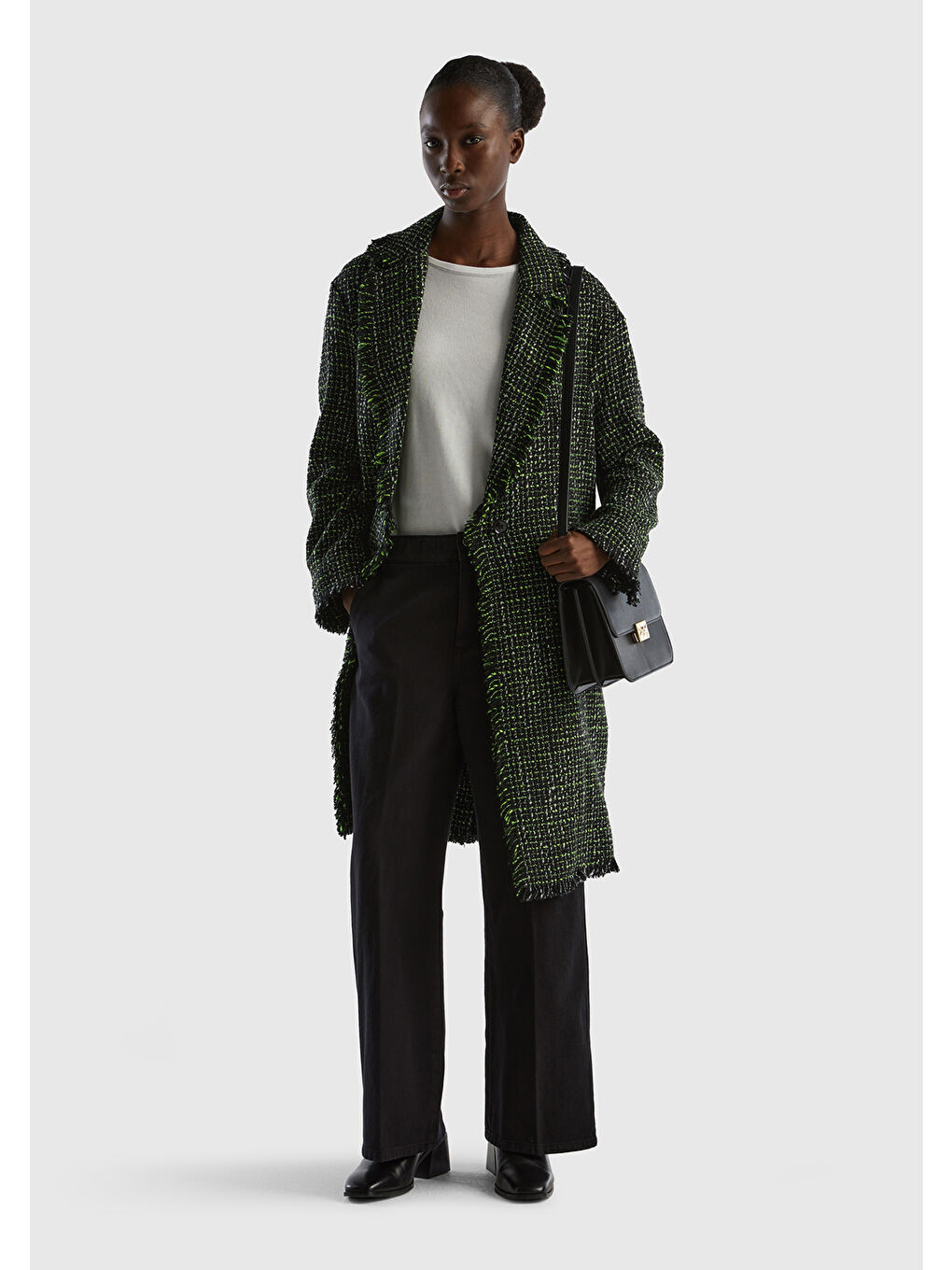 Karışık Kadın Kaban-4