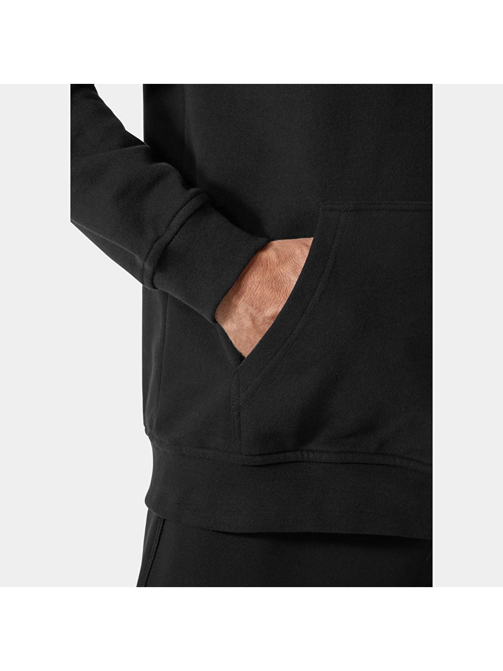 HH Logo Hoodie Erkek Siyah Kapüşonlu Sweatshirt-2