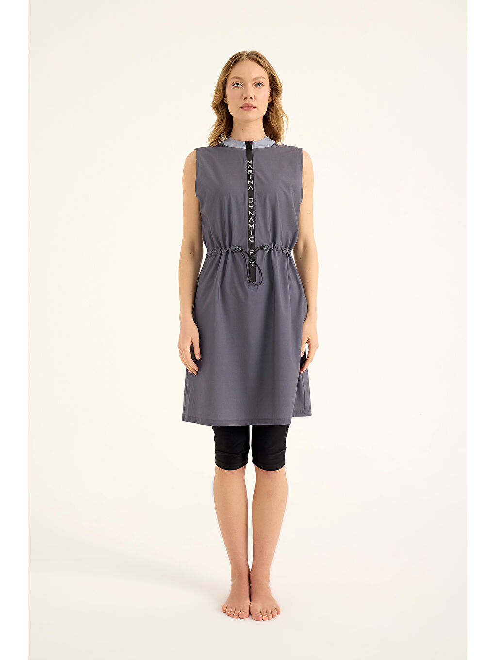 Siyah Yarı Kapalı Mayo H2509-4