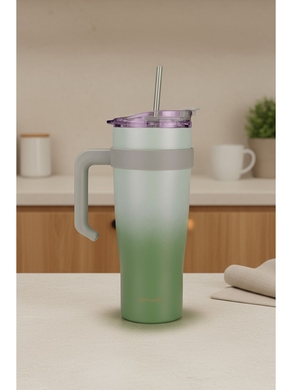 Alto Pipetli Termos Bardak Yeşil 1000ml-3