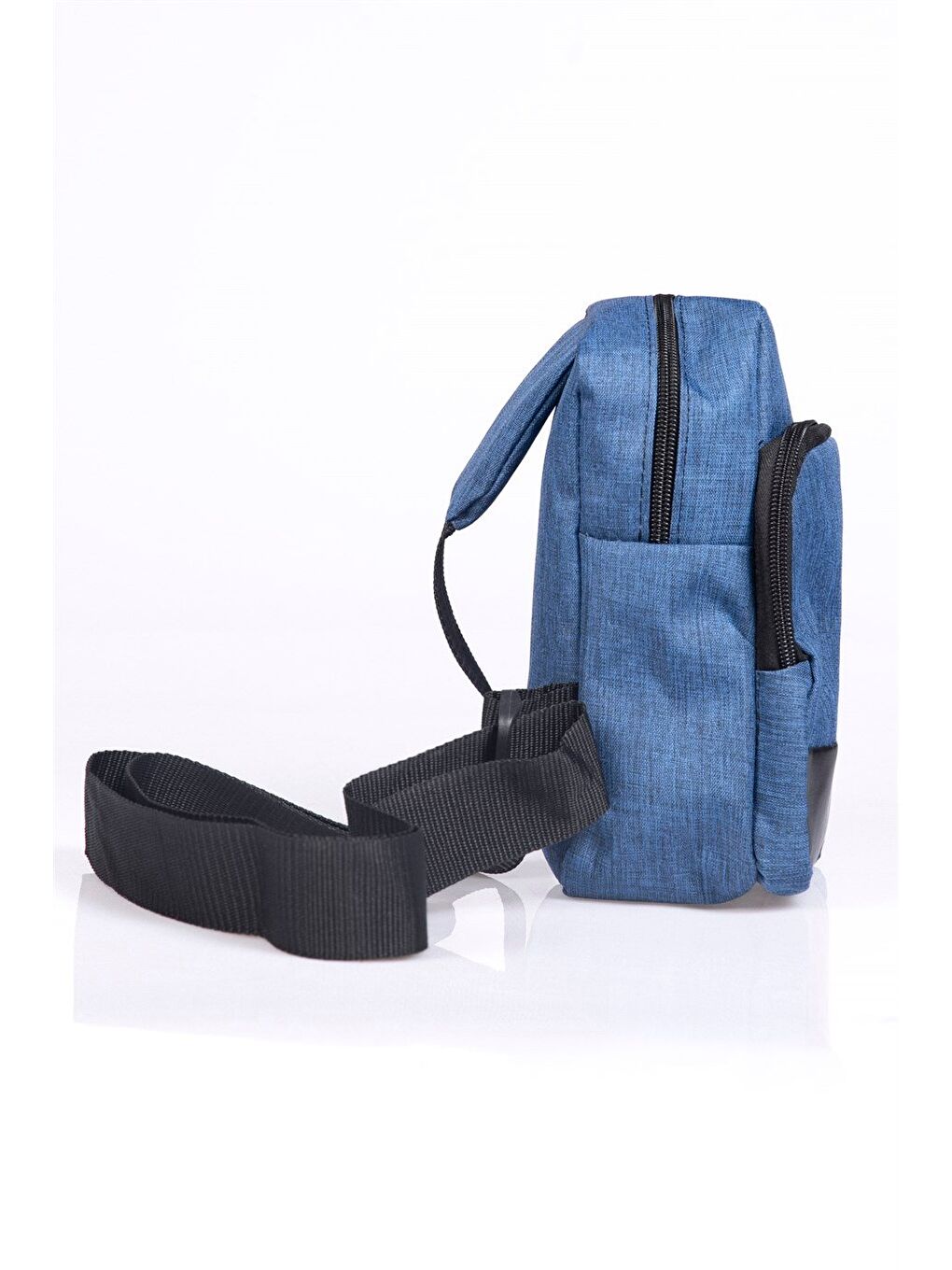 Unisex Ayarlanabilir Çapraz Askılı Lacivert Omuz Çantası-2
