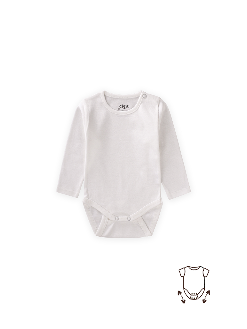 Uzayabilen Zıbın 0-2 Yaş Kırık Beyaz