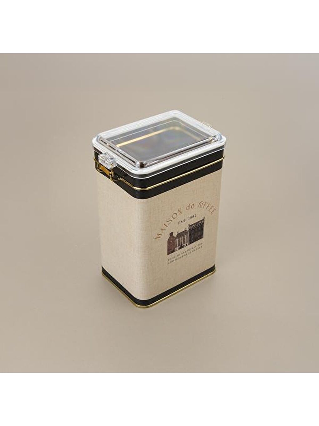 Karışık Azura Coffee Metal Saklama Kabı - Renkli - 7,5x10x15 cm-2