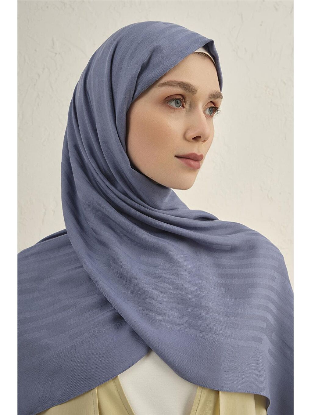 Mavi Lyocell Viscon Stripes Şal 2 26-3