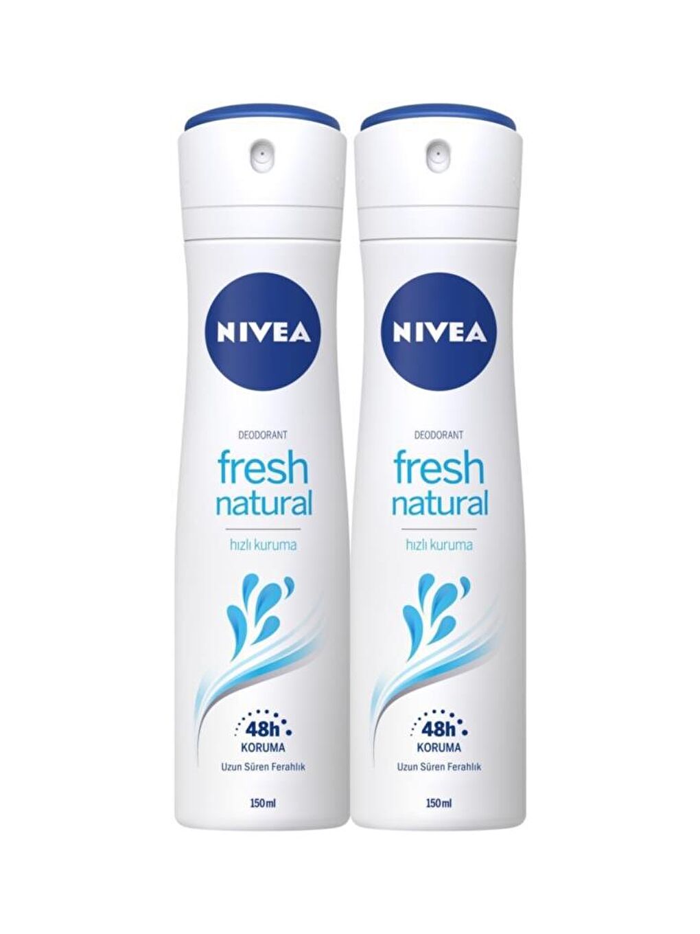 NIVEA Şeffaf Fresh Kadın Deodorant Sprey 150 ml 2'li Avantaj Paketi