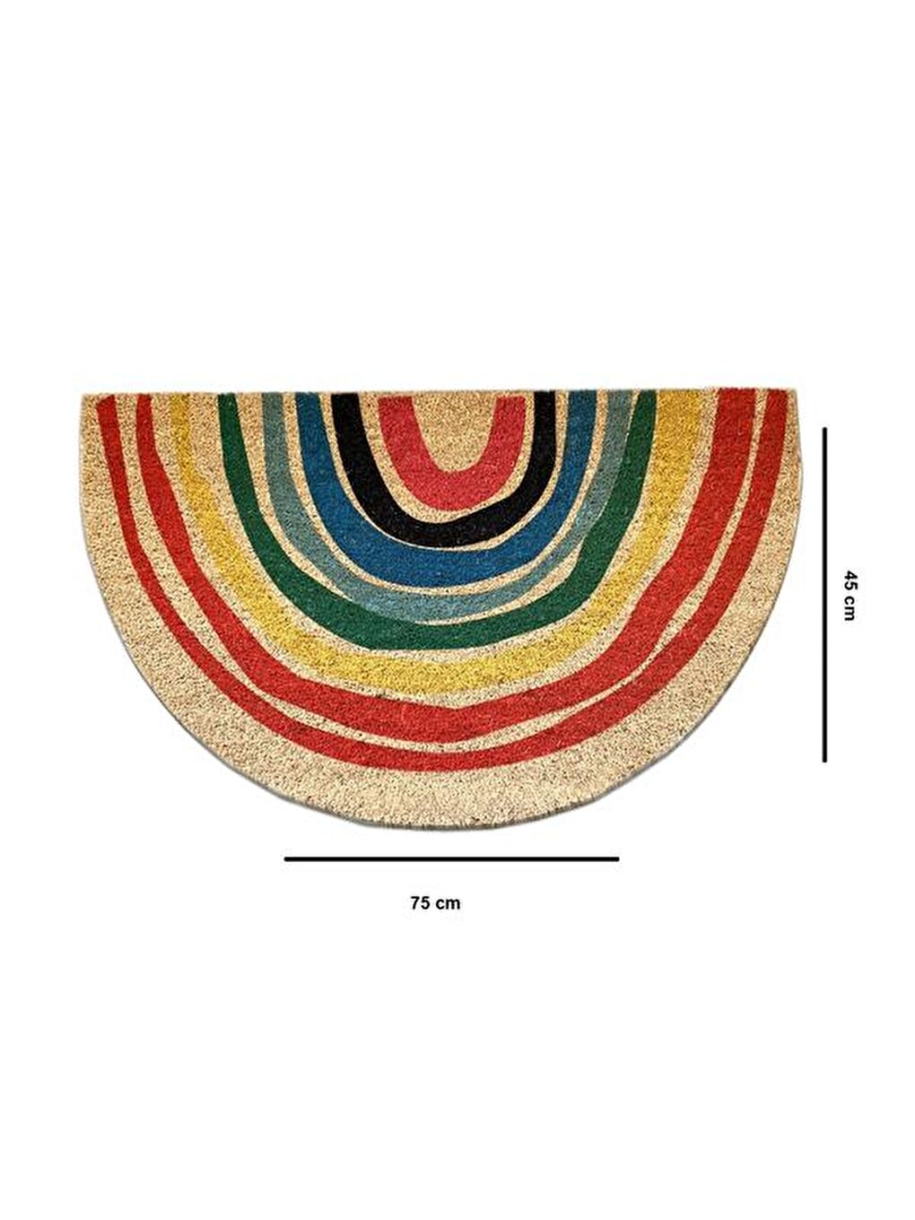 Koko Porque Kapı Önü Paspası - Bej - 45x74x2 cm-1