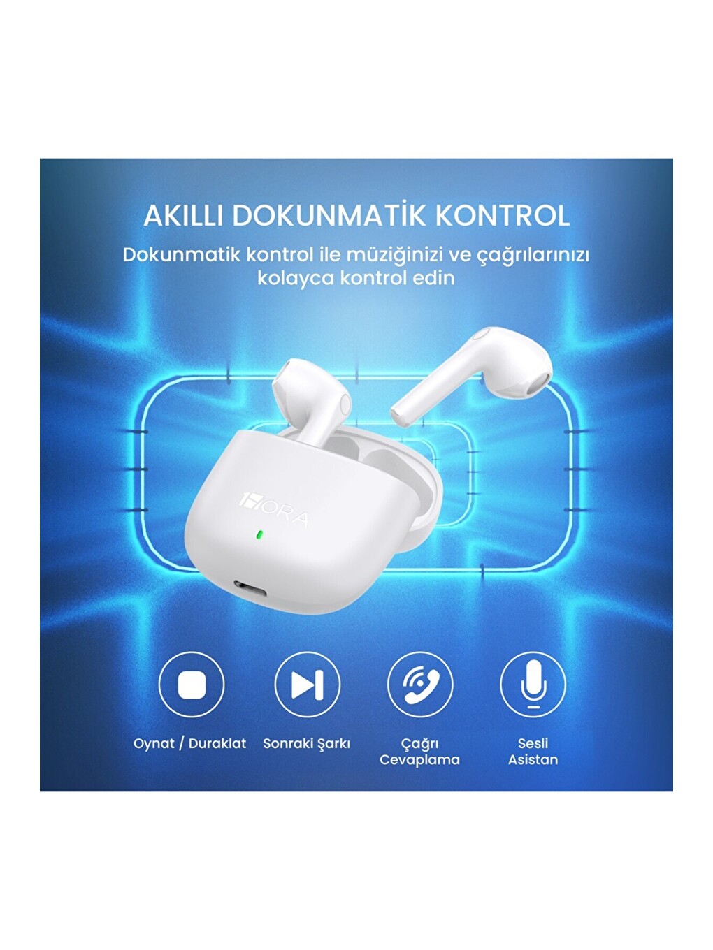 AUT201 Tws Bluetooth Kulaklık S1 Kablosuz - Ios ve Android Uyumlu - Şarj Kutulu - Stereo Ses-4