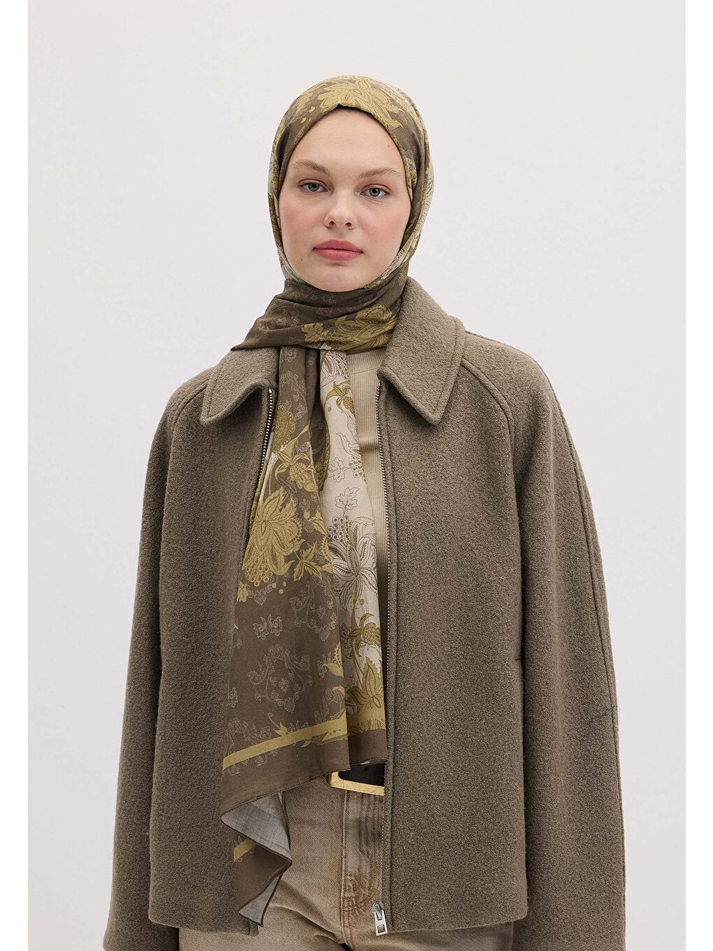 Sıenna Desen Şal Haki-1