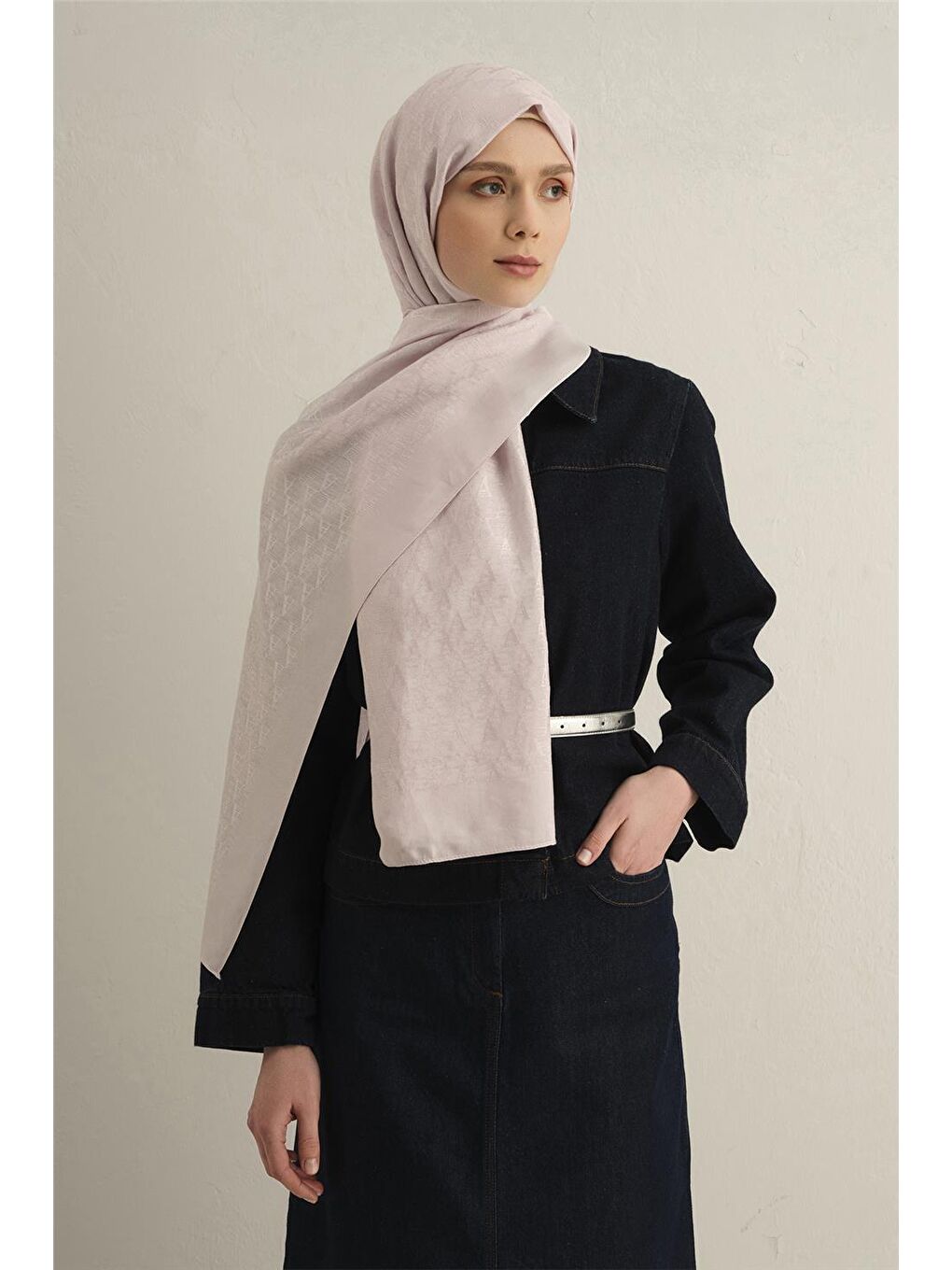 Lila Pamora Aa Monogram Şal 3 44-1