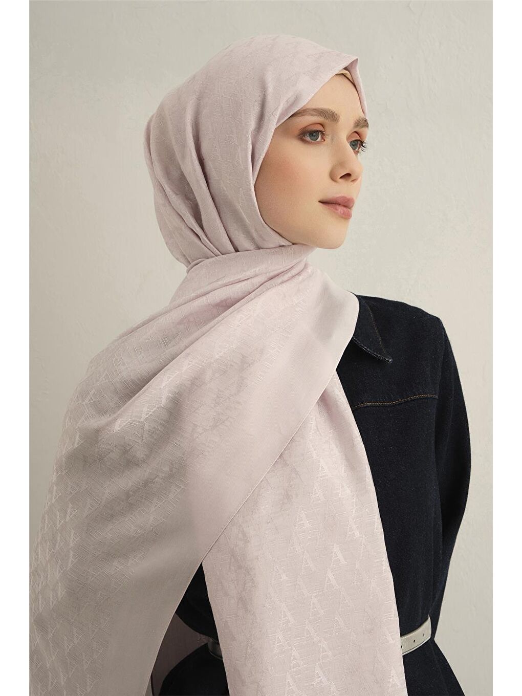 Lila Pamora Aa Monogram Şal 3 44-3