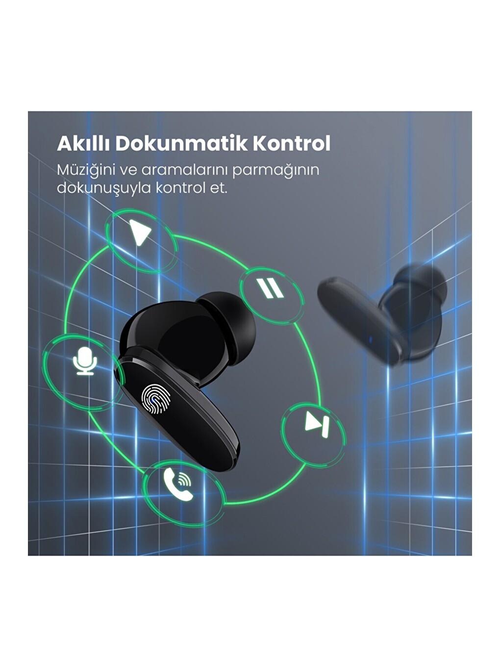 AUT205 Tws Bluetooth Kulaklık HT22 Kablosuz - Şarj Kutulu - Ios ve Android Uyumlu Stereo Ses-3