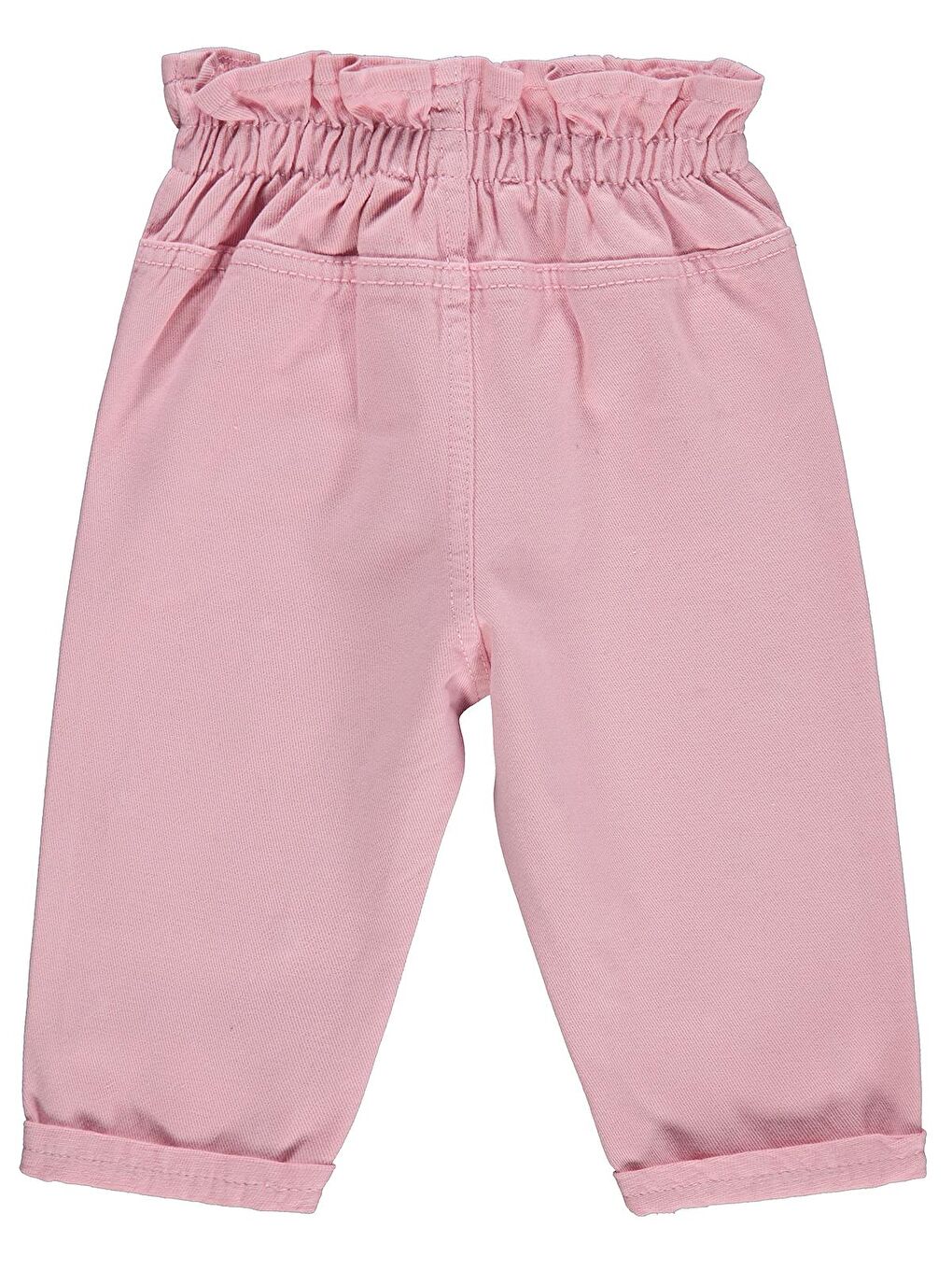 Baby Çiçek Nakışlı Denim 6-18 Ay Pantolon - Pembe-1