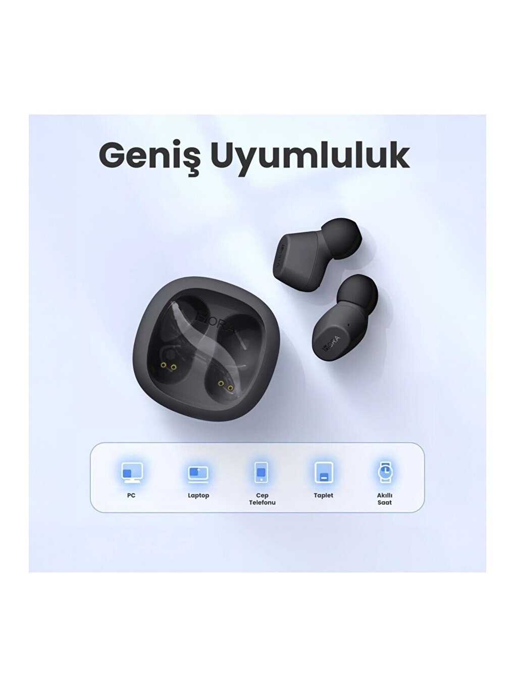 Tws Şeffaf Bluetooth Kulaklık - Kablosuz - Şarj Kutulu - Ios ve Android Uyumlu - Beyaz-4