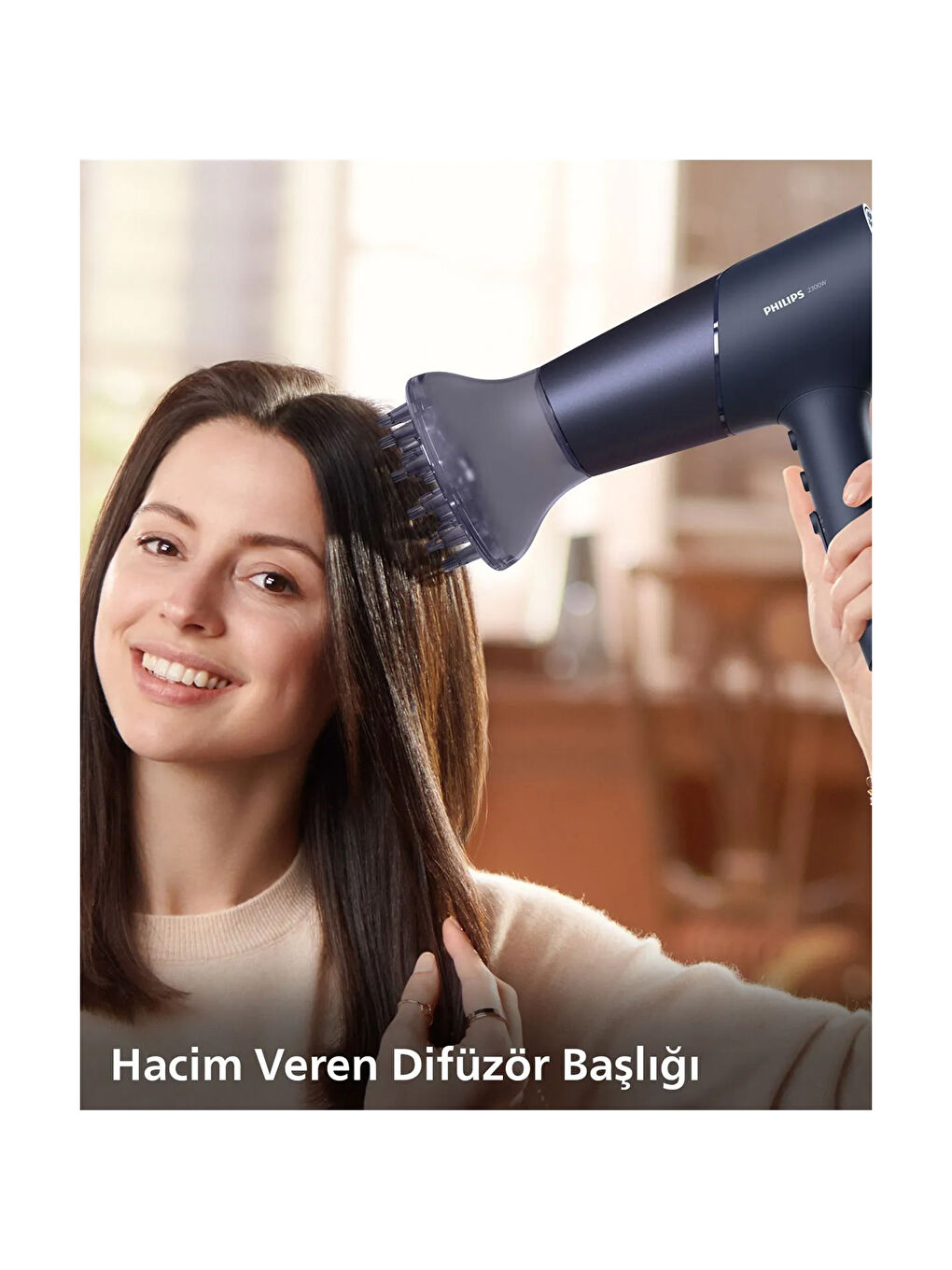 5000 Series BHD510/00 ThermoShield Saç Kurutma Makinesi - Lacivert - 2800 Watt-2