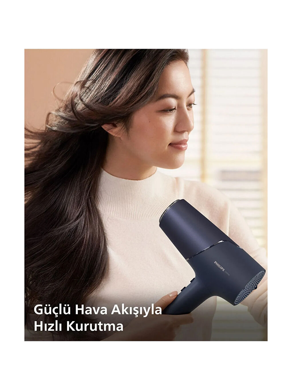 5000 Series BHD510/00 ThermoShield Saç Kurutma Makinesi - Lacivert - 2800 Watt-4