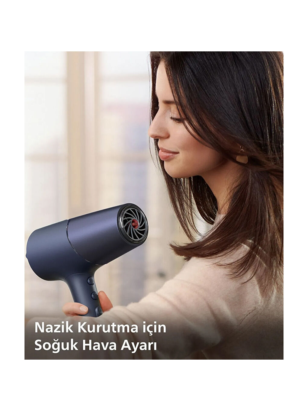 5000 Series BHD510/00 ThermoShield Saç Kurutma Makinesi - Lacivert - 2800 Watt-5