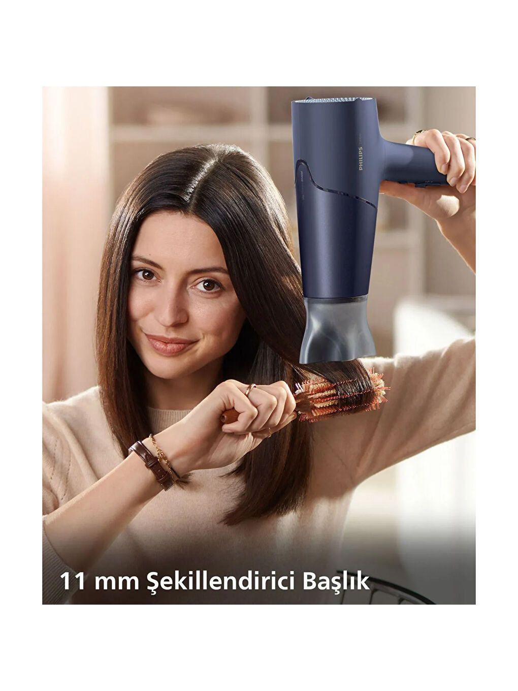 5000 Series BHD510/00 ThermoShield Saç Kurutma Makinesi - Lacivert - 2800 Watt-7