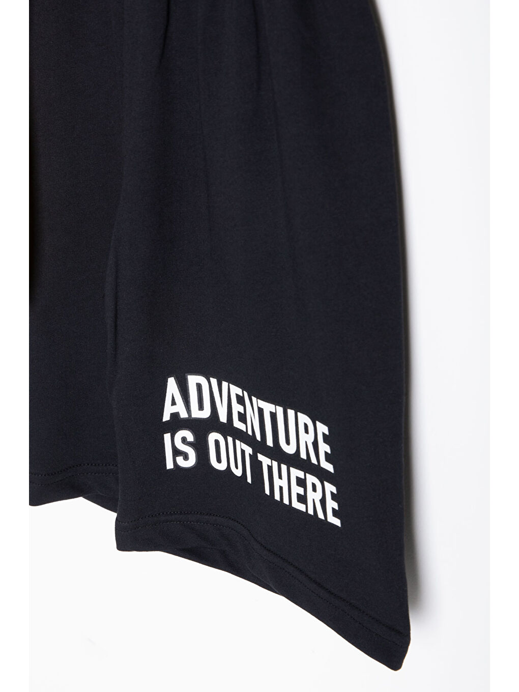 Gri Yaprak Baskılı Bisiklet Yaka Erkek Çocuk 2li Şortlu Takım 21055-2