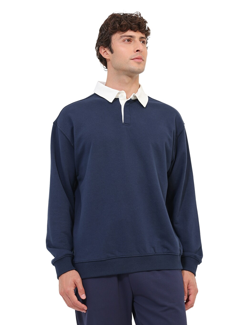 Ml Damy 16ıd110 Lacivert Erkek Sweatshirt
