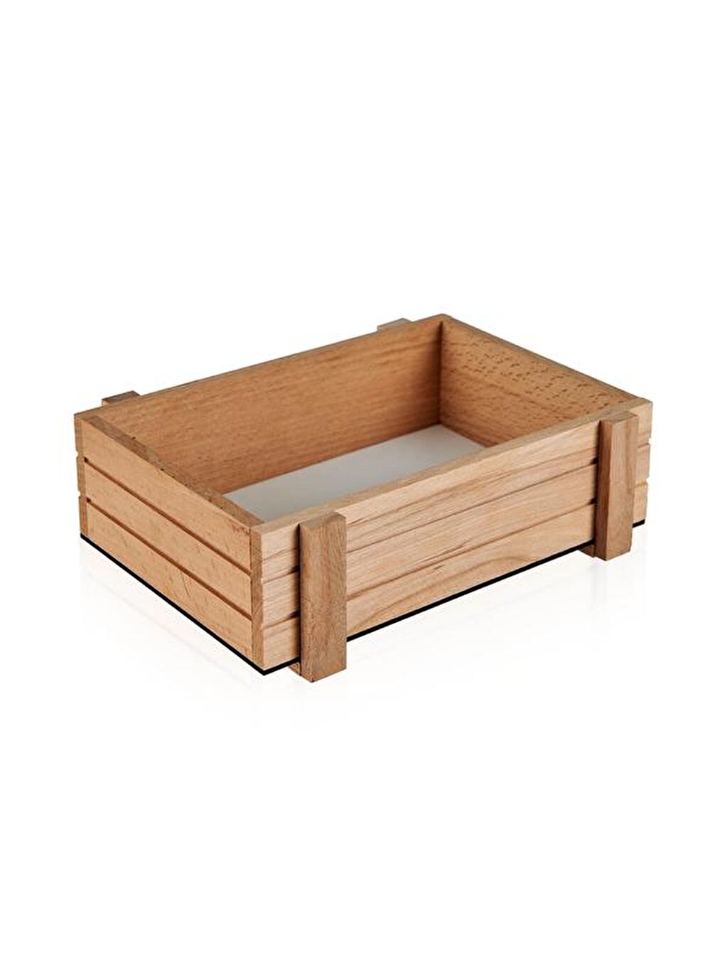 Bej Çok Amaçlı Ahşap Organizer Kutu - 25x15 cm-2
