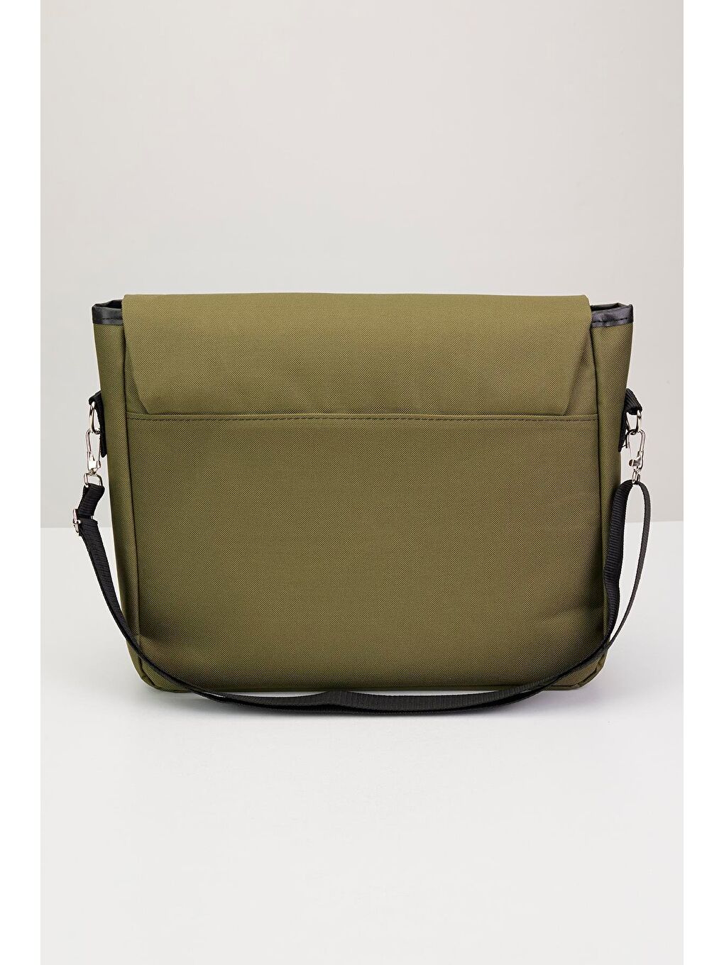 Unisex Ayarlanabilir Çapraz Askılı Haki Postacı Omuz Çantası-4