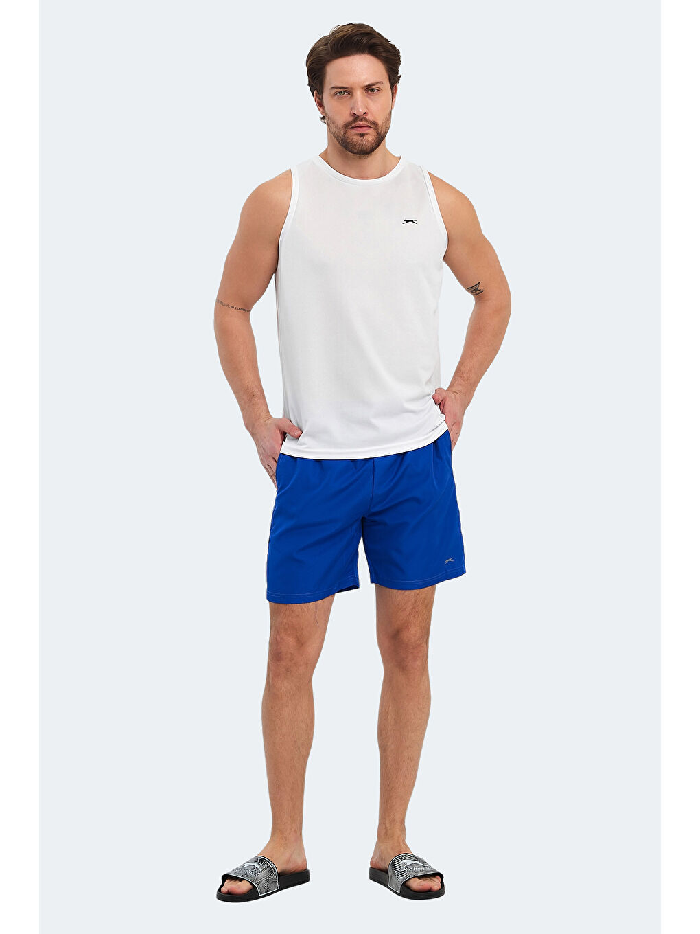 RABI Erkek Mayo Saks Mavi-5