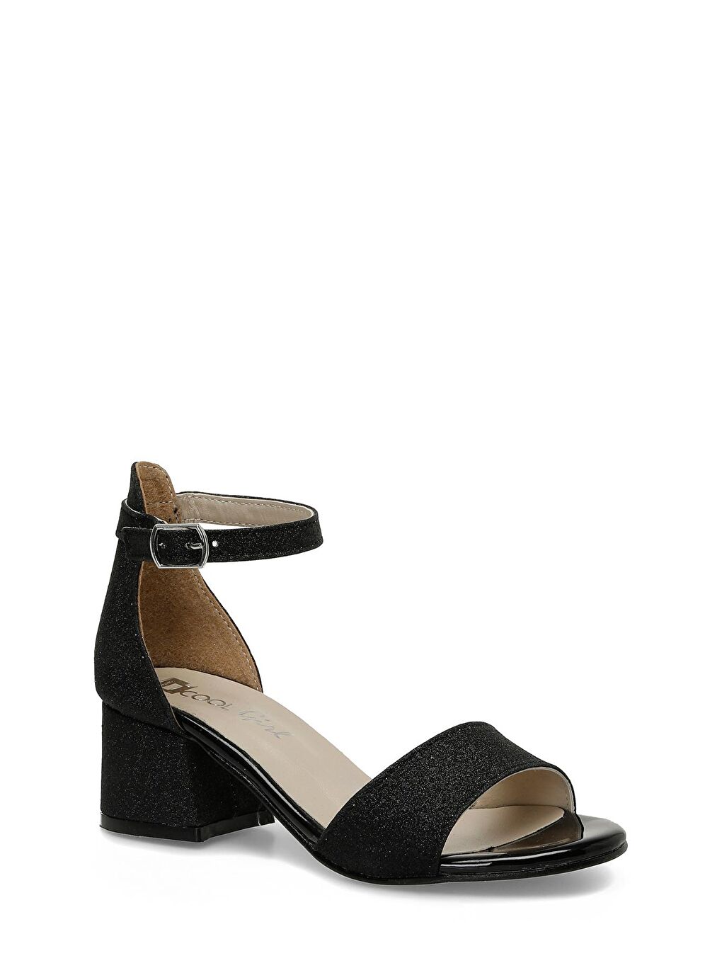 Siyah Kız Çocuk Sandalet-1