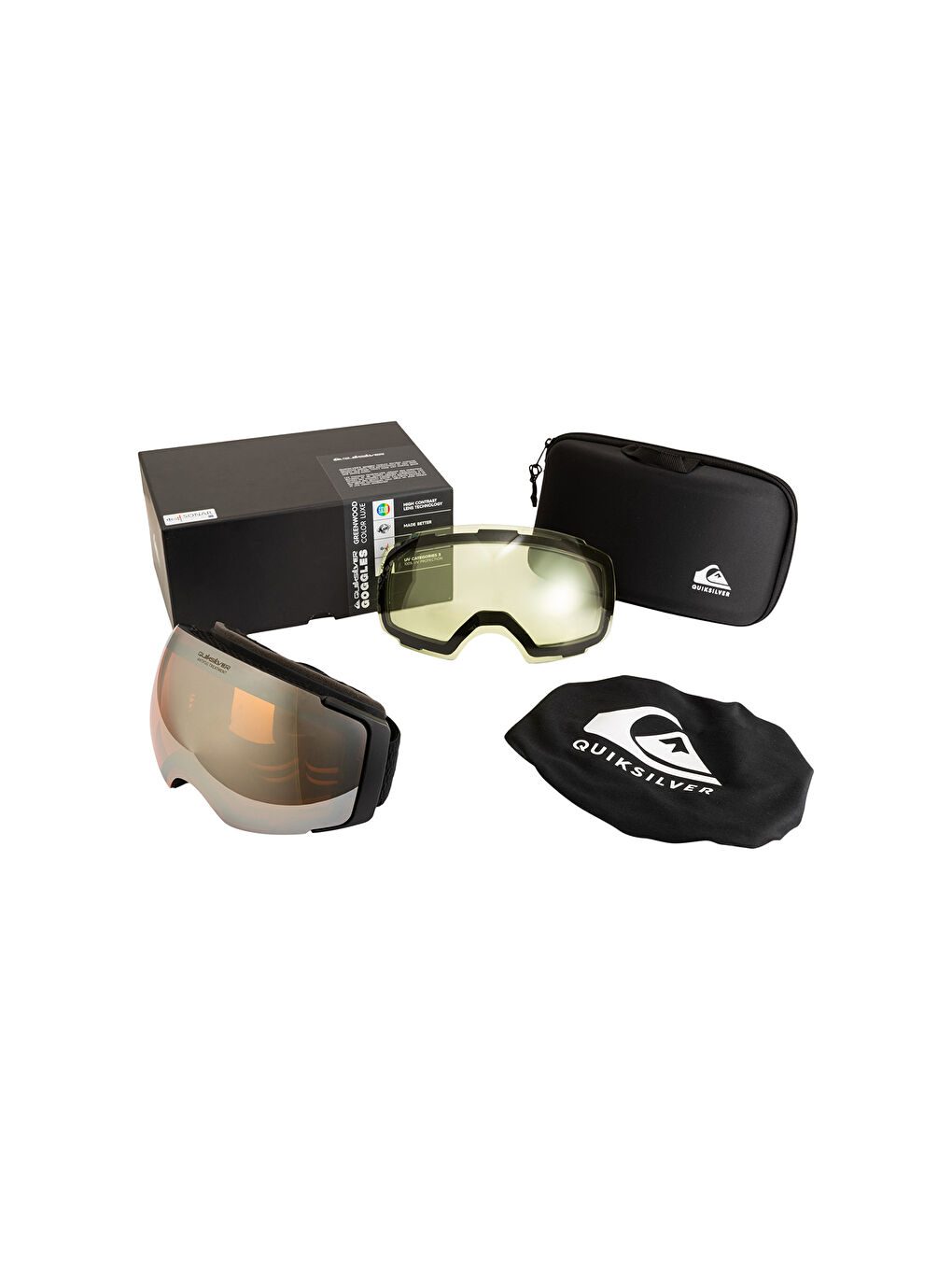 Siyah Greenwood Erkek Kar Kayak Gözlüğü-1