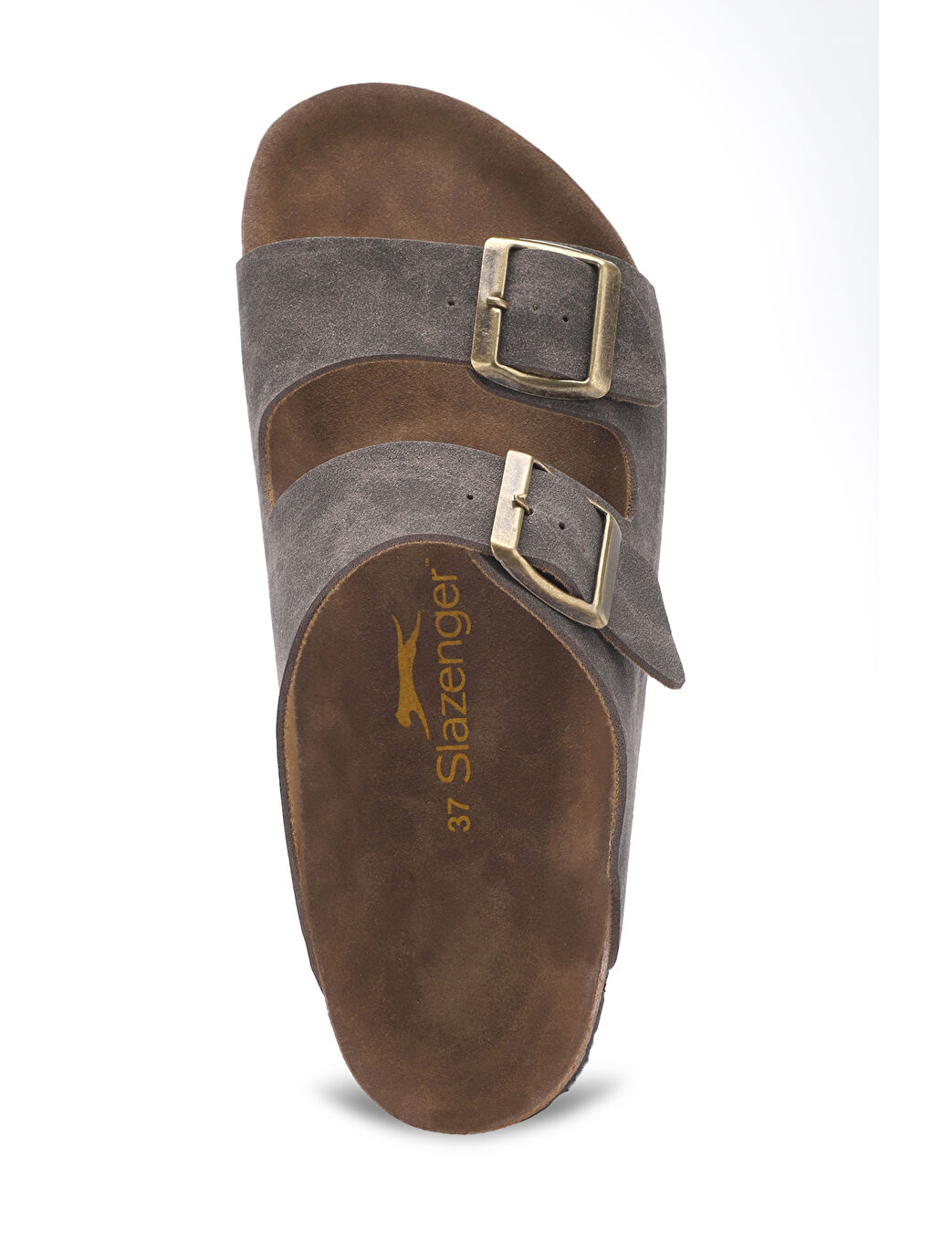 Kahverengi LENS Kadın Terlik Kahve Nubuk-4