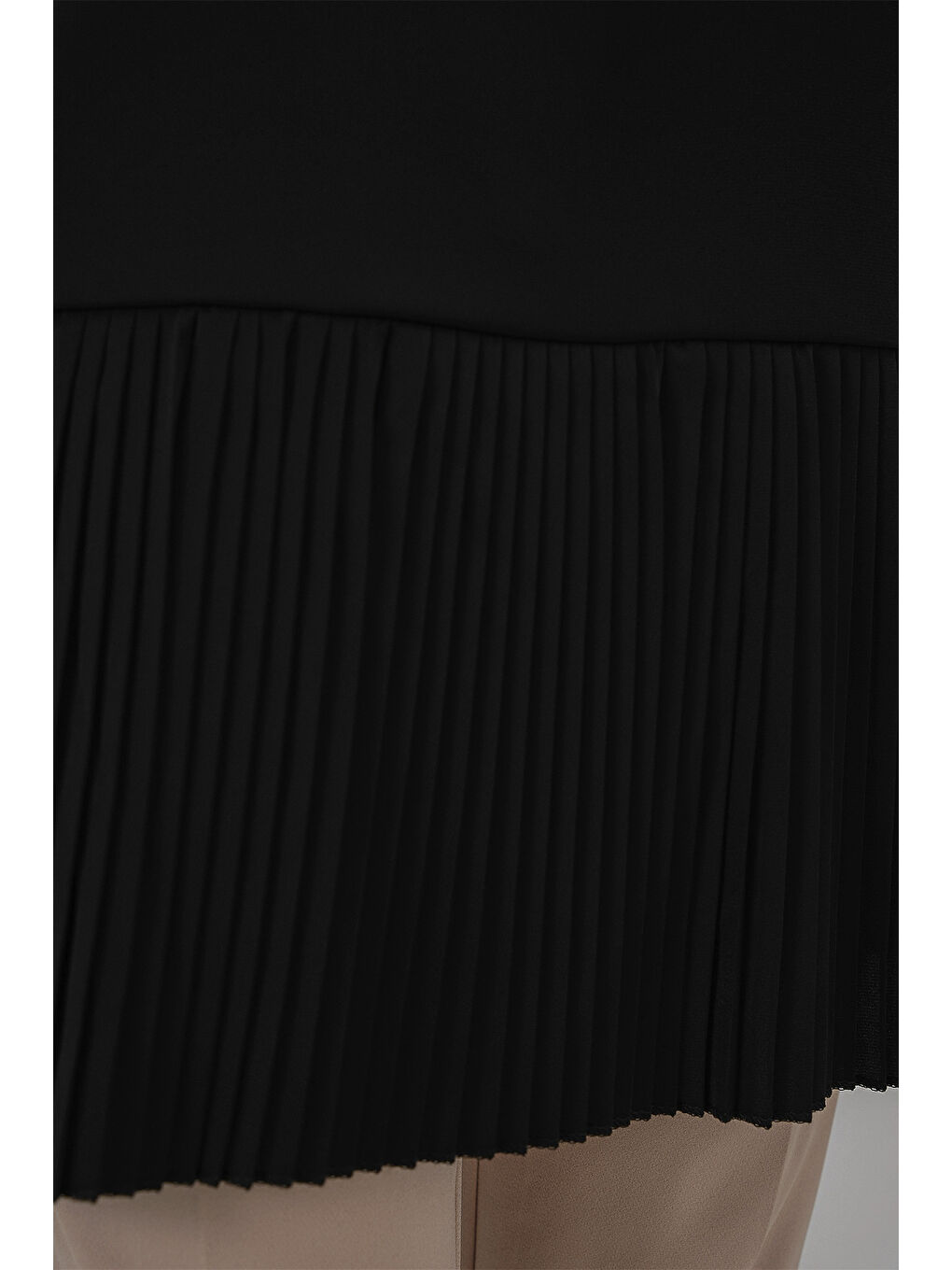 Kadın Piliseli Kolsuz İçlik 2493 - Siyah-3